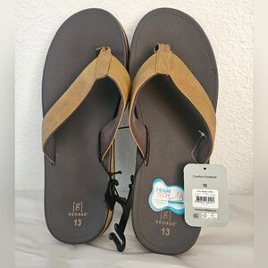 George Mens Thong Sandals Size 13